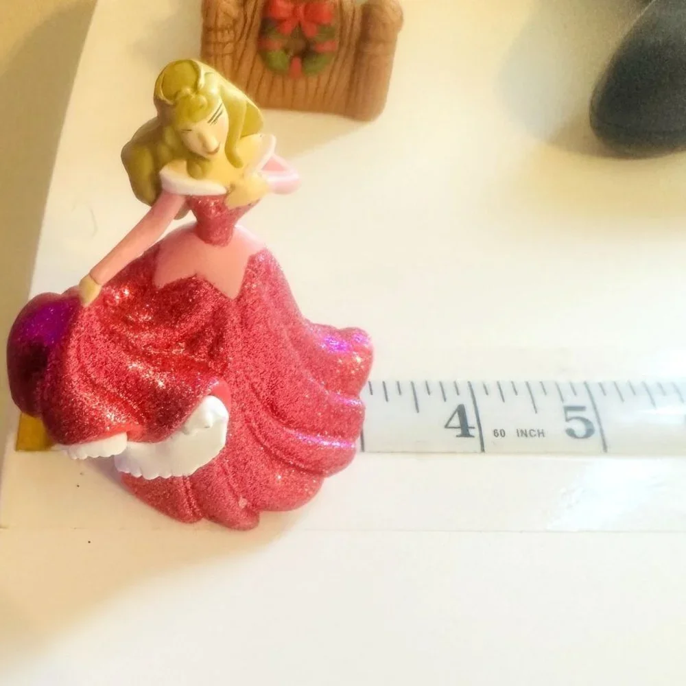Disney Store Princess Sleeping Beauty Aurora 4 inch Figure Glitter Gown 2.5